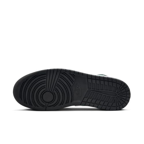 Jordan Nike Air 1 Mid - Zapatos para hombre blanco/verde brillante y negro