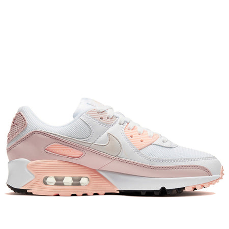 N370O Nike Air Max 90 NIKE WOMENS AIR MAX 90 WHITE BARELY ROSE CT1030-101 - Calzado de mujer y hombre