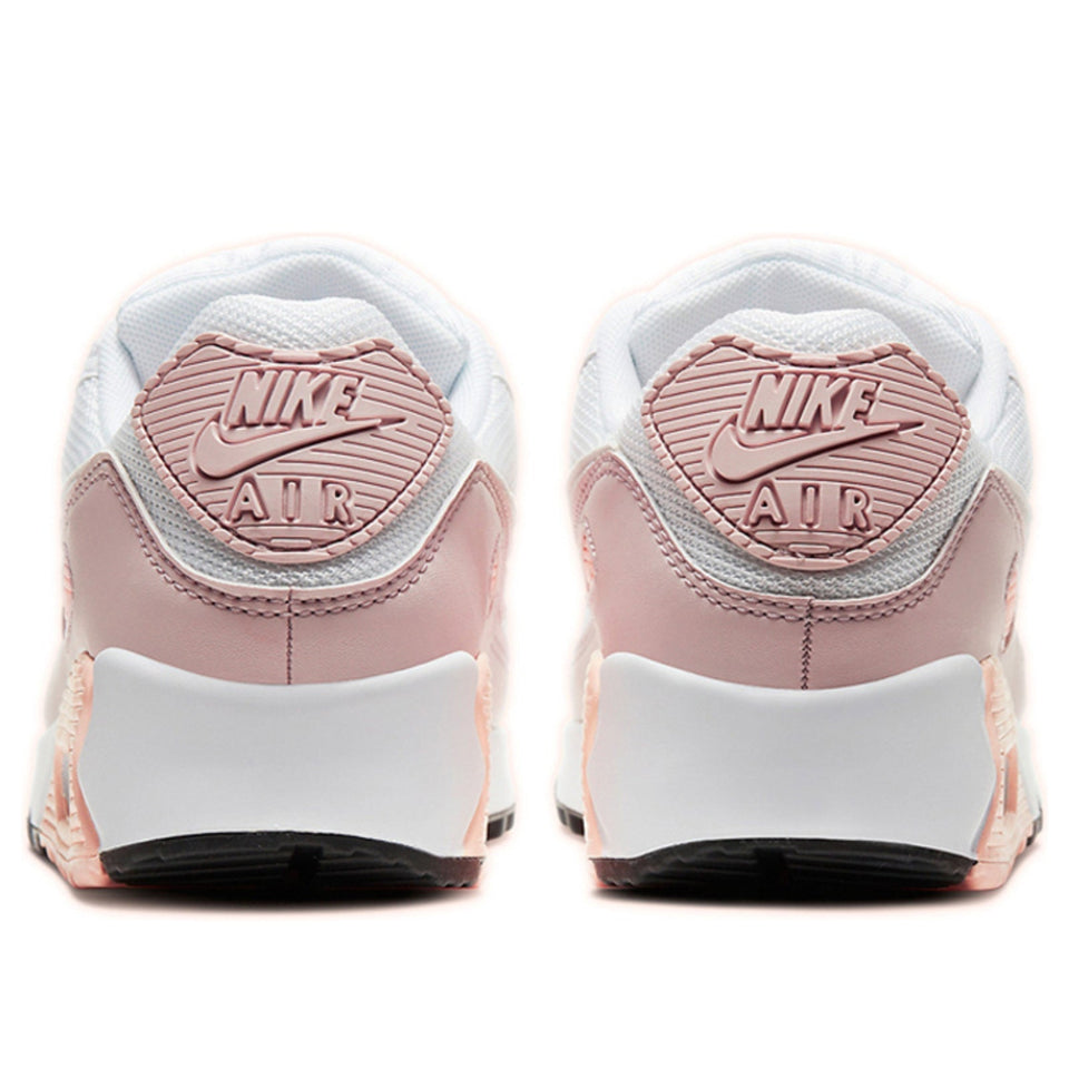 N370O Nike Air Max 90 NIKE WOMENS AIR MAX 90 WHITE BARELY ROSE CT1030-101 - Calzado de mujer y hombre