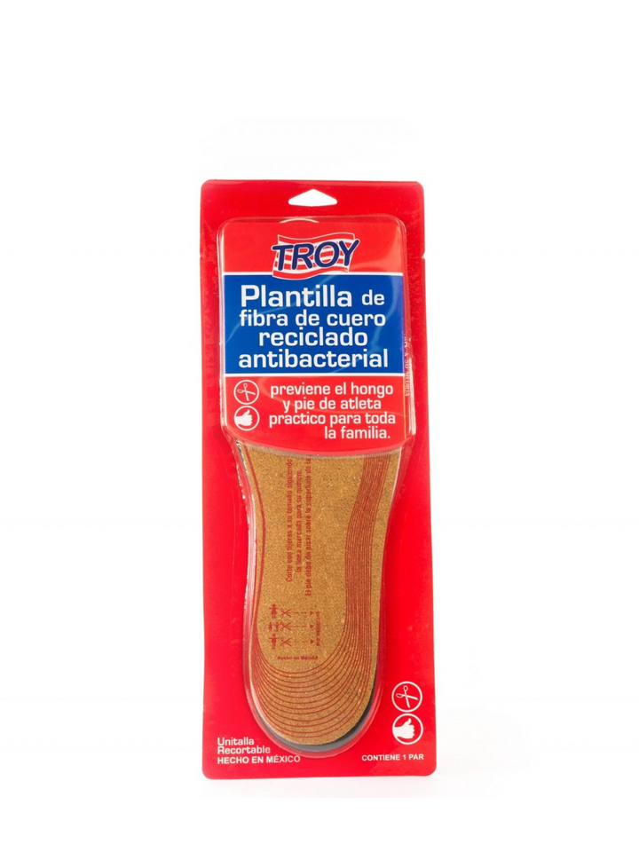 Plantilla de cuero antibacterial