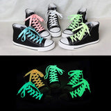 Agujetas luminosas Ronda agujetas de zapatos Solid Colors grueso para todos los tipos de zapato - Calzado de mujer y hombre