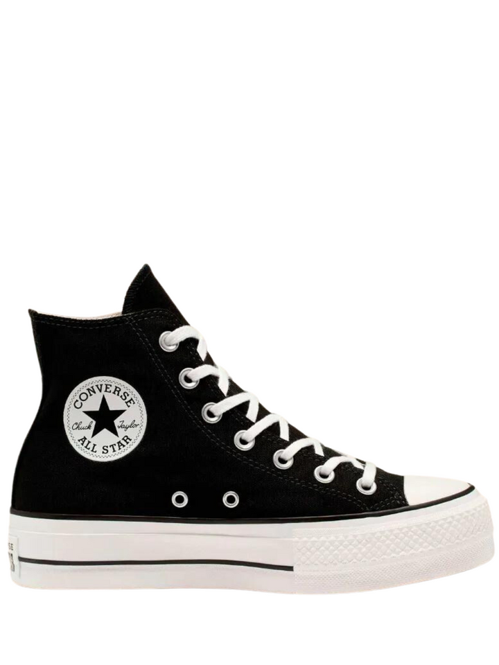 N373O CONVERSE 560845C LONA NEGRO DOBLE PLATAFORMA Chuck Taylor en Plataforma de Lona - Calzado de mujer y hombre