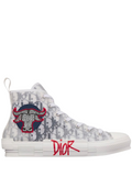 N370O TENIS DE MODA SNEAKERS DE CAÑA ALTA B23 DIOR B23 High-Top Sneaker Black and White Dior Oblique Canvas with DIOR AND SHAWN Ox Head Embroidery Patch - Calzado de mujer y hombre