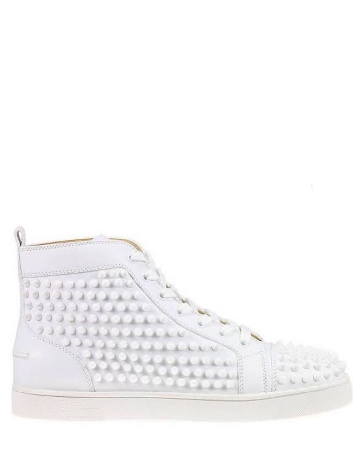 N372O  Christian Louboutin blanco piel bota - Calzado de mujer y hombre