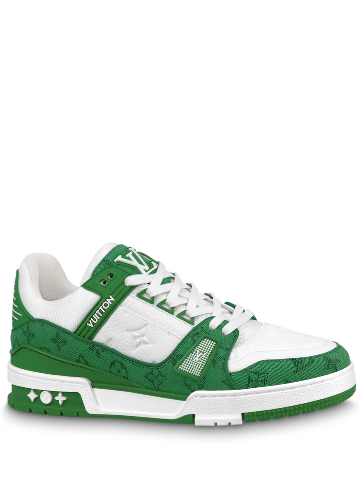 N372O TENIS LV TRAINER DENIM VERDE LOUIS VUITTON - Calzado de mujer y hombre