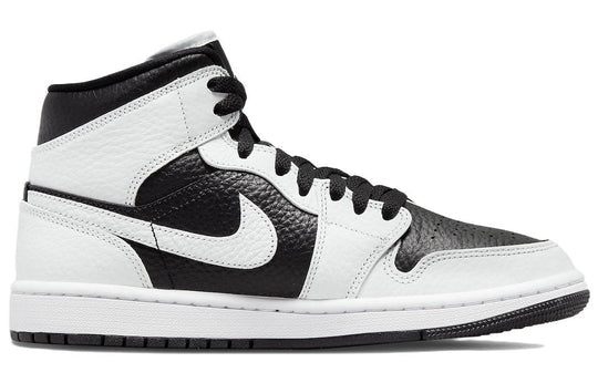 Nike Air Jordan 1 Mid SE Homage Black White Split Shoes
