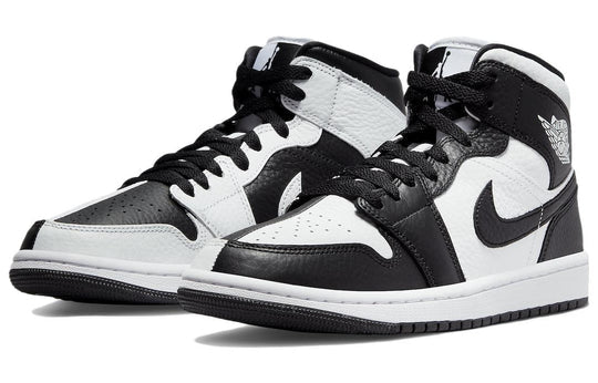 Nike Air Jordan 1 Mid SE Homage Black White Split Shoes