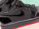 N370O Air Jordan 1 Retro High OG BG JORDAN 1 PIEL NEGRO ROJO SUELA ROJA - Calzado de mujer y hombre