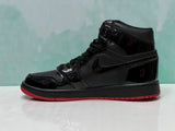 N370O Air Jordan 1 Retro High OG BG JORDAN 1 PIEL NEGRO ROJO SUELA ROJA - Calzado de mujer y hombre