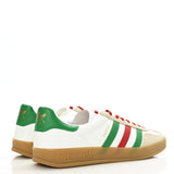 GUCCI X ADIDAS Suede Demetra Rubber Mens Gazelle Sneakers 12 Oatmeal White New Shamarock Hibiscus Red
