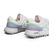 New balance 574 tenis de mujer blanco rosa verde