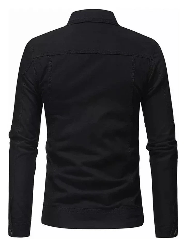 N374O denim flower mezclilla negro jacket talla grande - Calzado de mujer y hombre