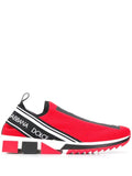 Dolce & Gabbana tenis con logo rojo