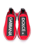 Dolce & Gabbana tenis con logo rojo