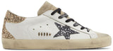 Golden Goose Wmns Superstar 'Optic White Seedpearl Glitter'