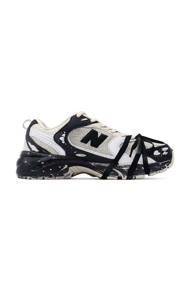 New Balance 530 Custom Beige Black Silver Edition - Calzado de mujer y hombre