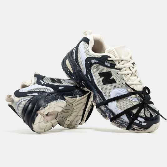 New Balance 530 Custom Beige Black Silver Edition - Calzado de mujer y hombre