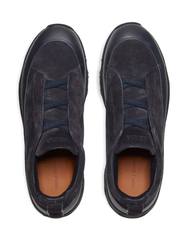 Zegna tenis Triple Stitch™ Monte de piel y gamuza - Calzado de mujer y hombre