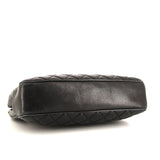 CHANEL BLACK VINTAGE TIMELESS CHAIN Bolso Cabás Chanel en cuero negro