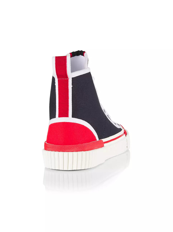 Christian Louboutin Pedro Canvas High-Top Sneakers
