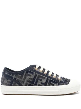 Fendi Domino Low Top Denim Ff Blue Sneaker - Calzado de mujer y hombre