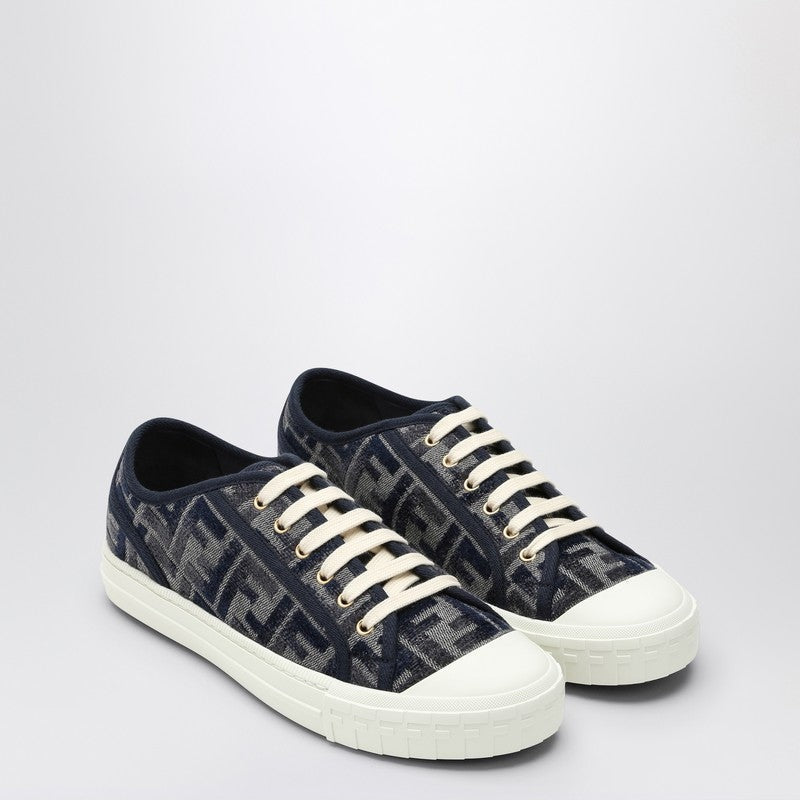 Fendi Domino Low Top Denim Ff Blue Sneaker - Calzado de mujer y hombre
