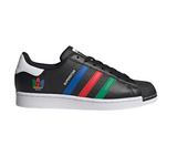 Adidas Men's Superstar Shoes - Core Black / Green / Cloud White concha