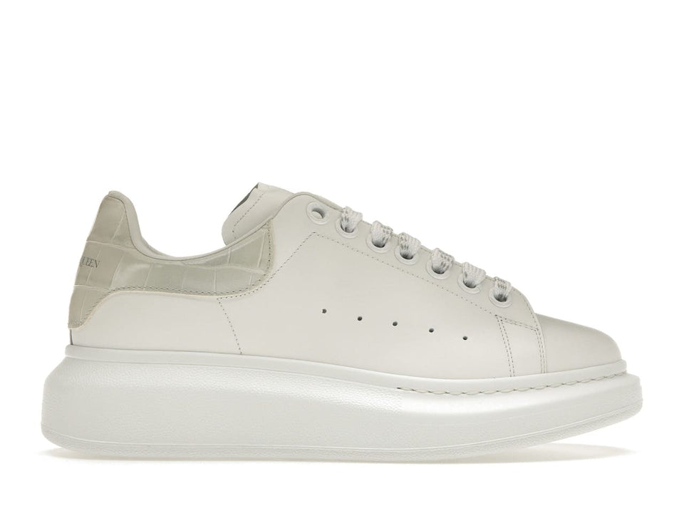 Alexander McQueen Oversized en blanco con estampado de cocodrilo (de mujer)