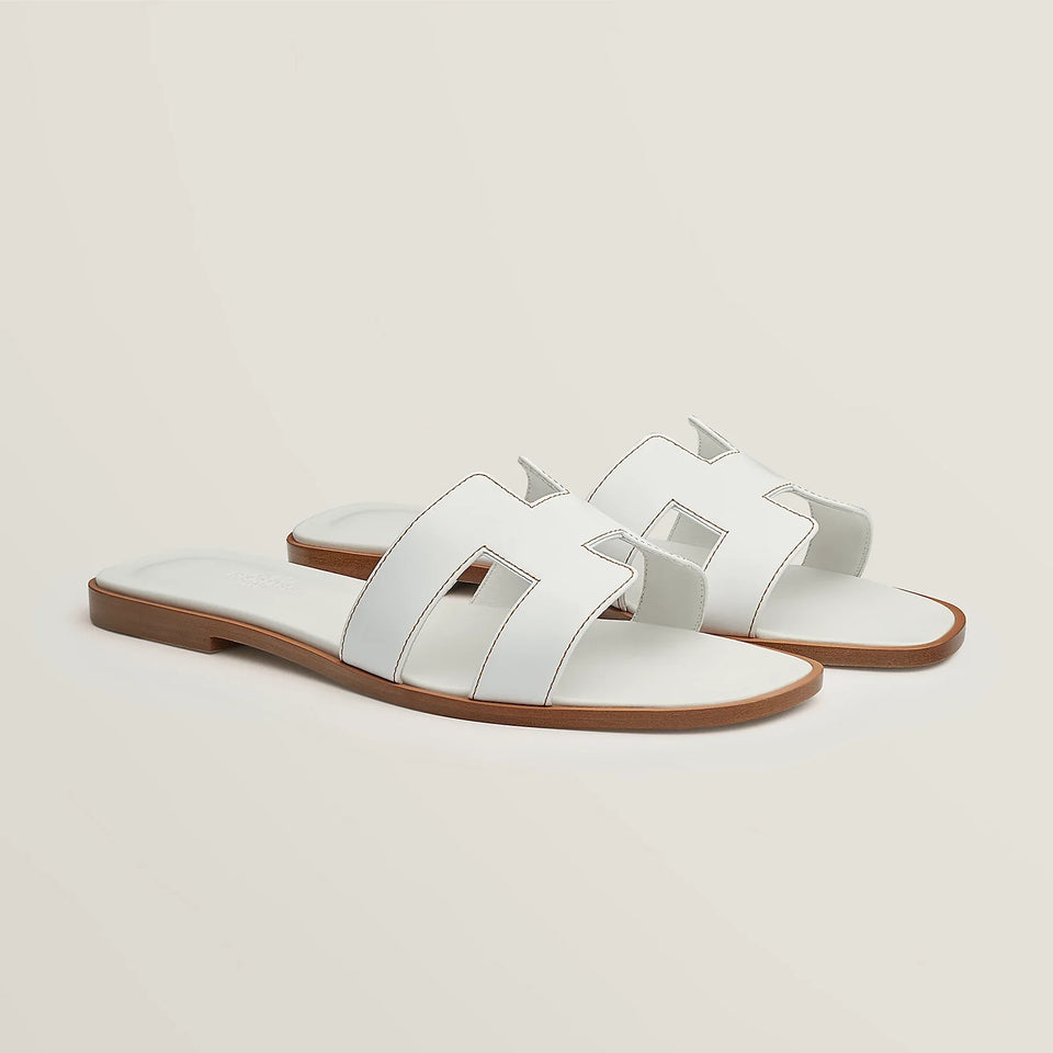 Hermes Sandalias Oran Blanco