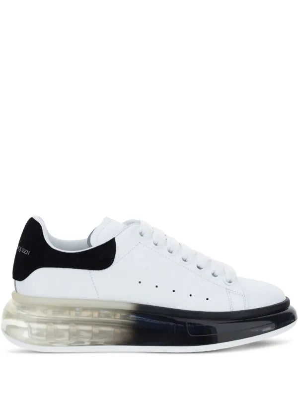 Alexander McQueen Oversized sneakers suela, transparente, negro, transparente, piel, genuina - Calzado de mujer y hombre