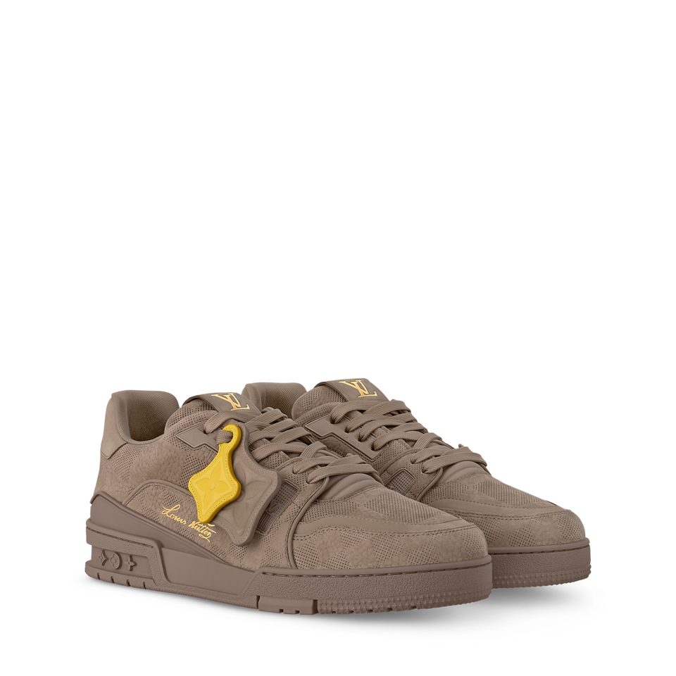 Tenis LV Trainer piel de becerro nobuk