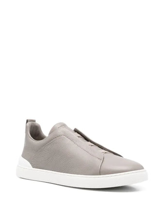 Zegna Triple Stitch sneakers gris claro - Calzado de mujer y hombre