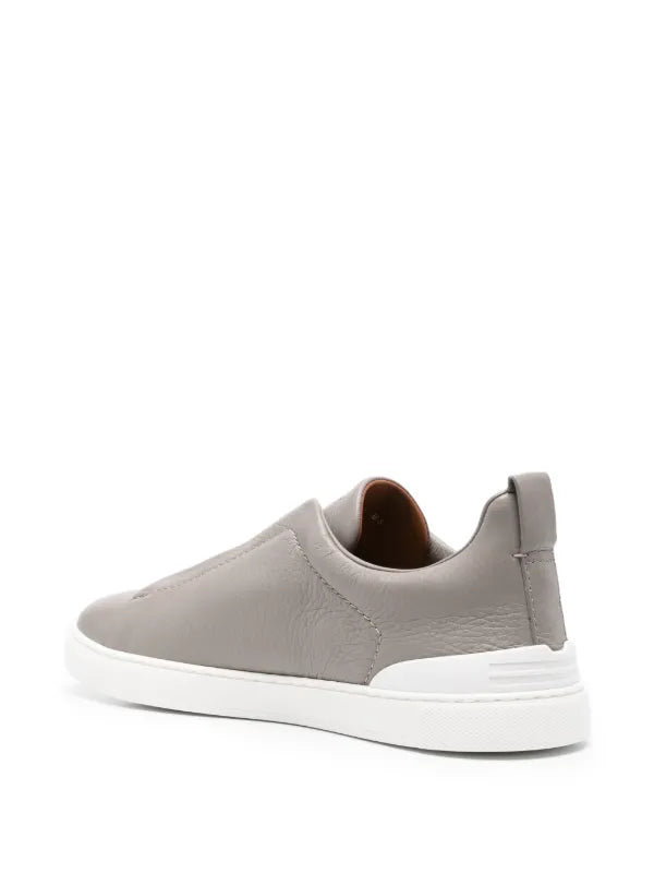 Zegna Triple Stitch sneakers gris claro - Calzado de mujer y hombre