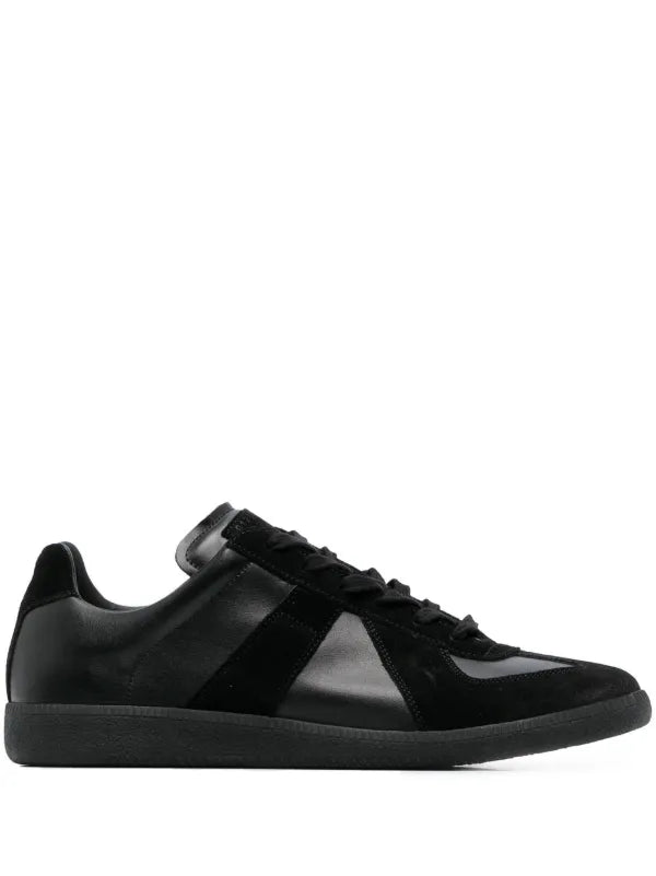 Maison Margiela panelled sneakers negro total - Calzado de mujer y hombre