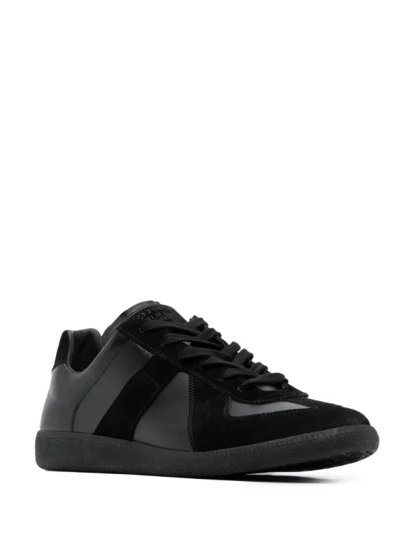 Maison Margiela panelled sneakers negro total - Calzado de mujer y hombre