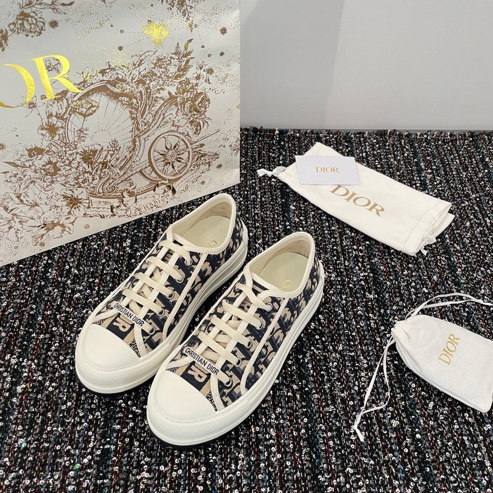 Christian Dior Sneakers Women Fabric blue - Calzado de mujer y hombre