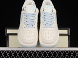 Nike Air Force 1 07 Low Keep Fresh Beige Blue Silver Azul Plata