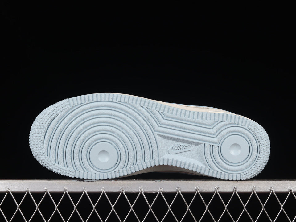 Nike Air Force 1 07 Low Keep Fresh Beige Blue Silver Azul Plata