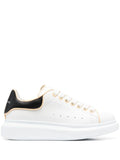 (G5) Alexander McQueen tenis bajos Oversize Talon Piel blanco talón negro beige - Calzado de mujer y hombre