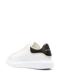 (G5) Alexander McQueen tenis bajos Oversize Talon Piel blanco talón negro beige - Calzado de mujer y hombre