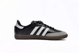 Samba Adidas Negro Blanco puntera gamuza beige - Calzado de mujer y hombre