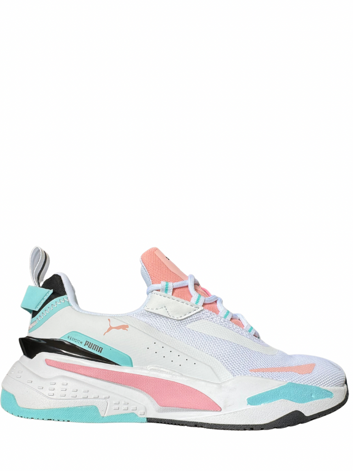Tenis Puma Rs system de mujer blanco azul rosa - Calzado de mujer y hombre