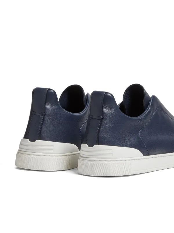 Zegna tenis Tripe Stitch Navy Marino Blanco - Calzado de mujer y hombre