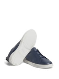 Zegna tenis Tripe Stitch Navy Marino Blanco - Calzado de mujer y hombre