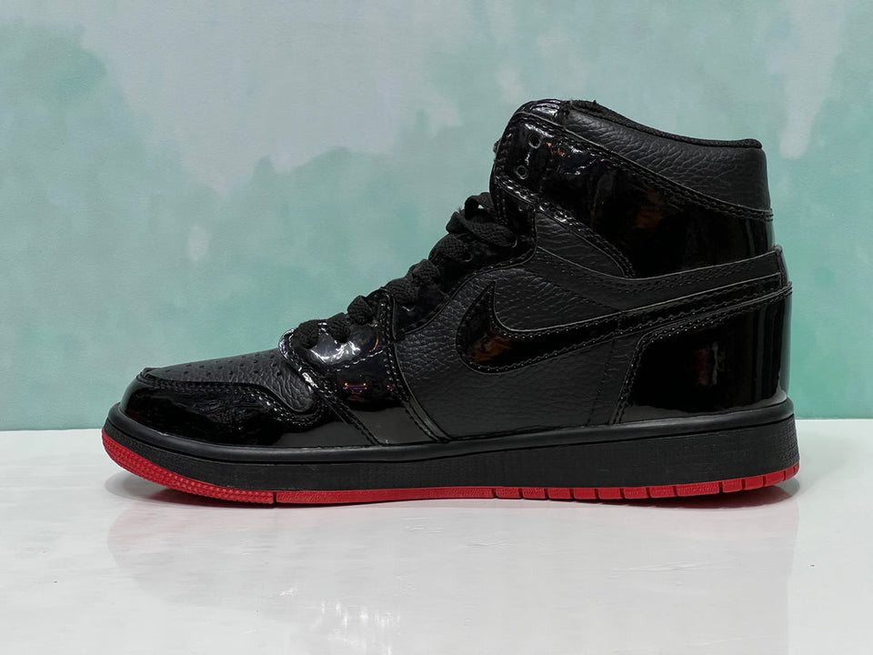 Kids tenis Jordan 1 charol rojo - Calzado de mujer y hombre