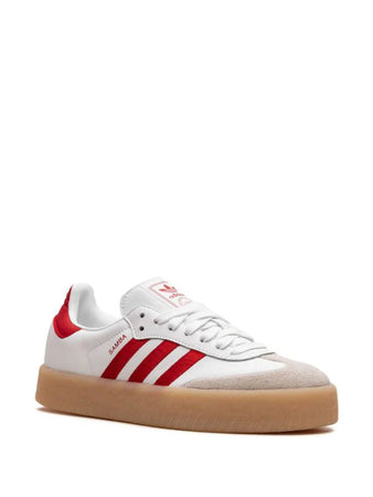 adidas tenis Sambae "White/Red" xl plataforma suela de liga