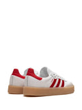 adidas tenis Sambae "White/Red" xl plataforma suela de liga
