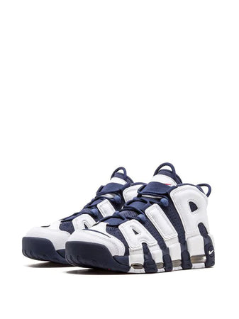 N373O Nike tenis Air More Uptempo Azul Marino Blanco - Calzado de mujer y hombre