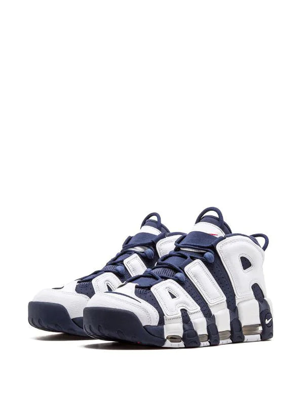 N373O Nike tenis Air More Uptempo Azul Marino Blanco - Calzado de mujer y hombre