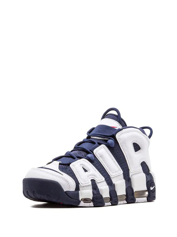 N373O Nike tenis Air More Uptempo Azul Marino Blanco - Calzado de mujer y hombre